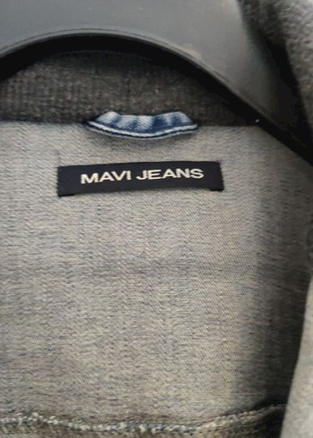 mavi erkek Kot Ceket - Görsel 2