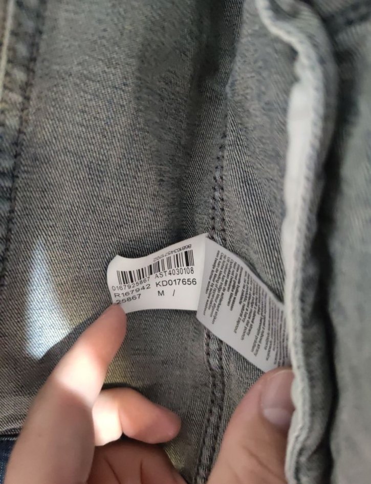 mavi erkek Kot Ceket - Görsel 3