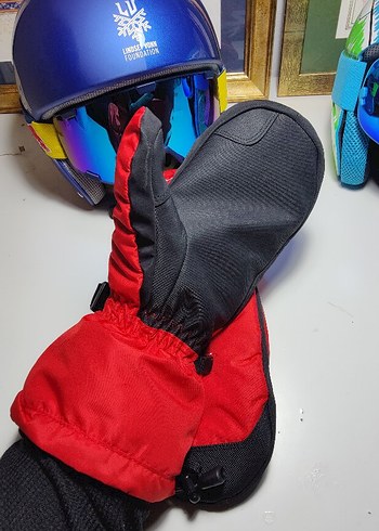 KIRMIZI KAYAK SNOWBOARD ELDİVENİ - Görsel 3