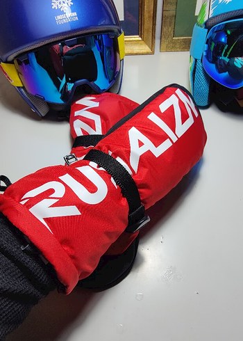 KIRMIZI KAYAK SNOWBOARD ELDİVENİ - Görsel 4