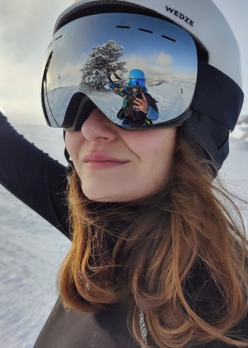 GÜMÜŞ UNİSEX KAYAK SNOWBOARD GÖZLÜĞÜ MİRROR LENS - Görsel 3