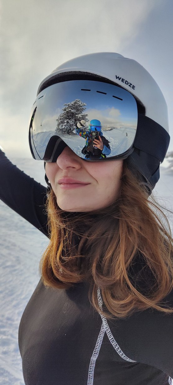 GÜMÜŞ UNİSEX KAYAK SNOWBOARD GÖZLÜĞÜ MİRROR LENS - Görsel 3