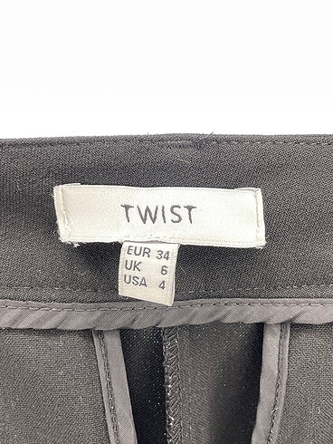 34 Beden siyah Renk Twist Düz Kesim %70 İndirimli.