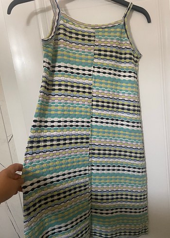 xl Beden Çok Renkli PamukluKadın kısa Elbise