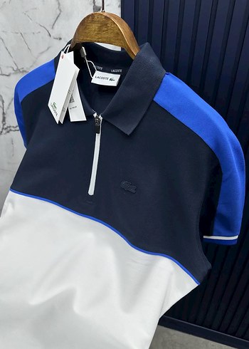 Lacoste Lacoste Erkek Renk Bloklu Fermuarlı Polo Tişört