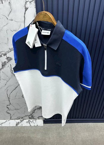 l/xl Beden Lacoste Erkek Renk Bloklu Fermuarlı Polo Tişört