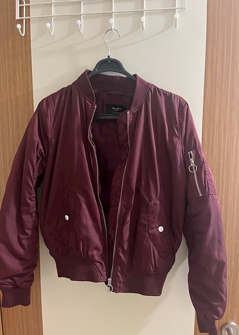 m Beden Bordo bomber Kadın Ceket