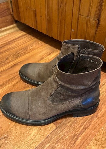 Gri Süet Erkek Botları Tokalı - Görsel 4