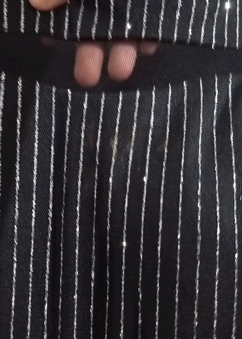 Siyah Piliseli Midi Abiye Elbise - Görsel 4