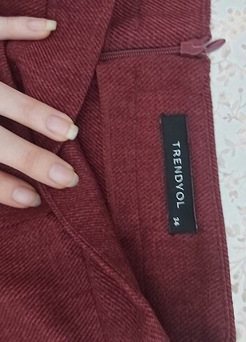 s Beden bordo Renk Etek