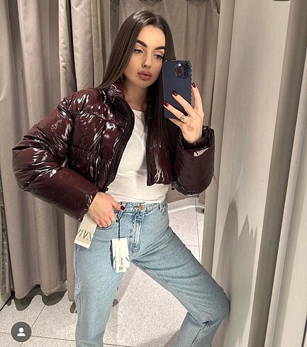 Zara crop mont