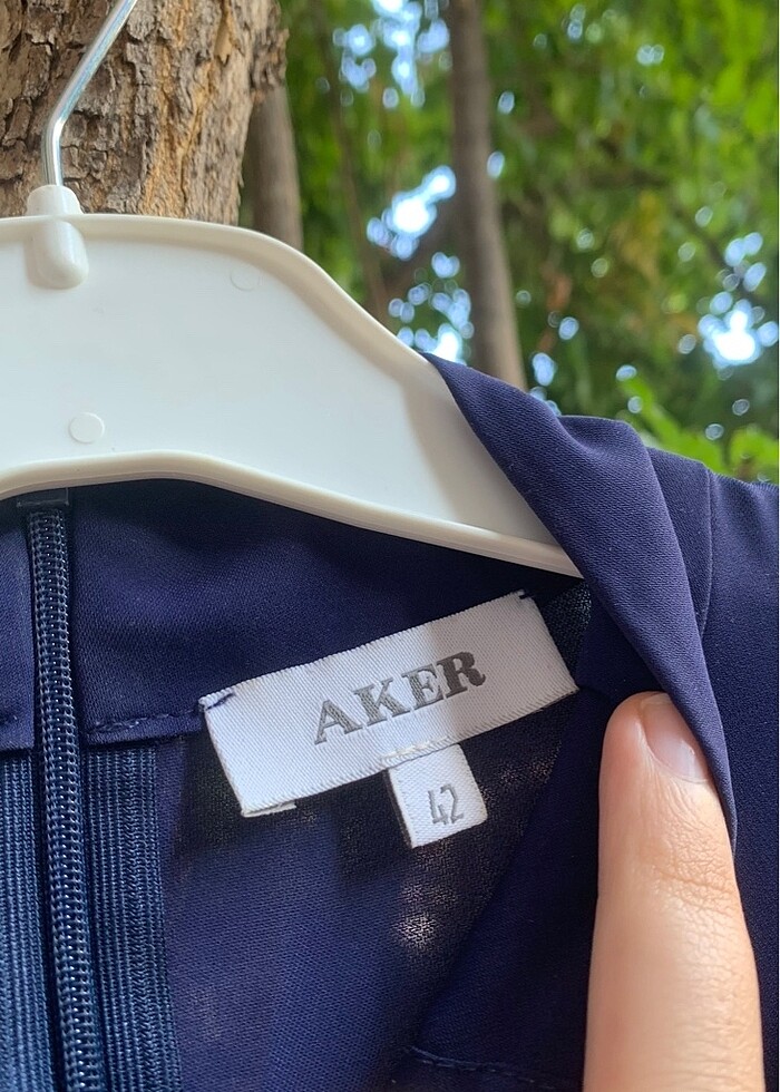 Aker Lacivert Kadın Gömlek - Görsel 2