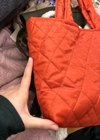 Kiremit Rengi Özel Dikim Çıtçıtlı Kadın Çantası - Görsel 12