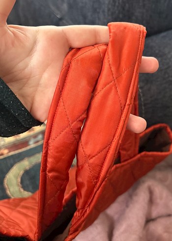 Kiremit Rengi Özel Dikim Çıtçıtlı Kadın Çantası - Görsel 11