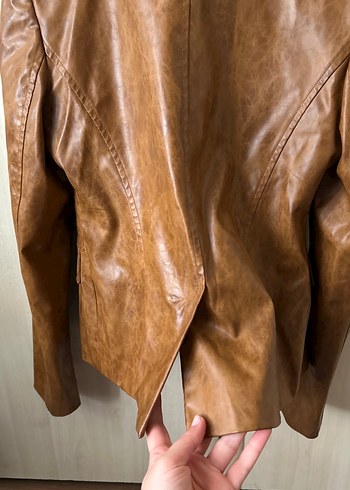Vintage Deri Ceket Kadın - Görsel 11