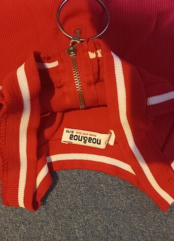 Kırmızı crop s/m beden 