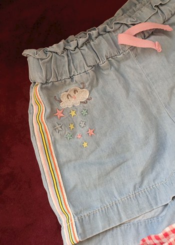 Nakışlı ve Fırfırlı Kız Şortları 150 tl - Görsel 2