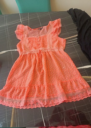 Pembe Bağcıklı kısakollu ve altüst şortlu takım tatilde giymelik - Görsel 2