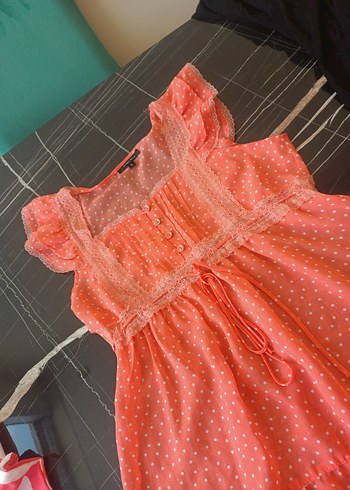 Pembe Bağcıklı kısakollu ve altüst şortlu takım tatilde giymelik - Görsel 4