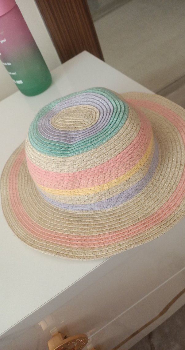 Piliseli Çok Renkli Bohem Bebek Şapka - Görsel 2