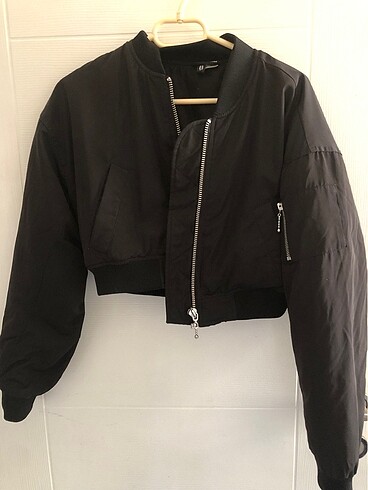 Hm crop bomber ceket