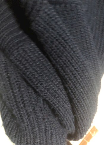 Koyu Gri Kadın Yünlü Triko Hırka - Görsel 3