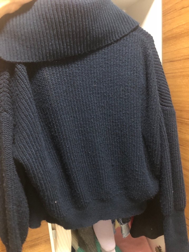 Koyu Gri Kadın Yünlü Triko Hırka - Görsel 2