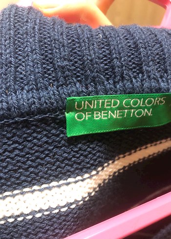 V Yaka Çizgili Kadın Kazak - Görsel 3