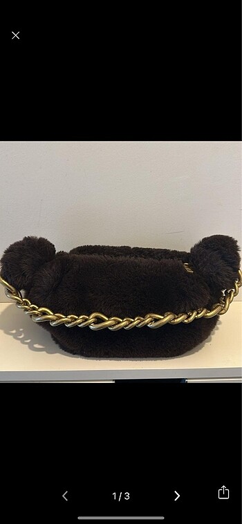 Zara peluş çanta