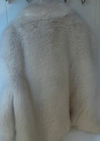 Beyaz Kadın Suni Kürk Palto - ZARA - Görsel 3