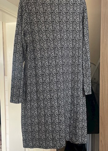 Gri Desenli Uzun Örgü Kadın Elbise - Görsel 3