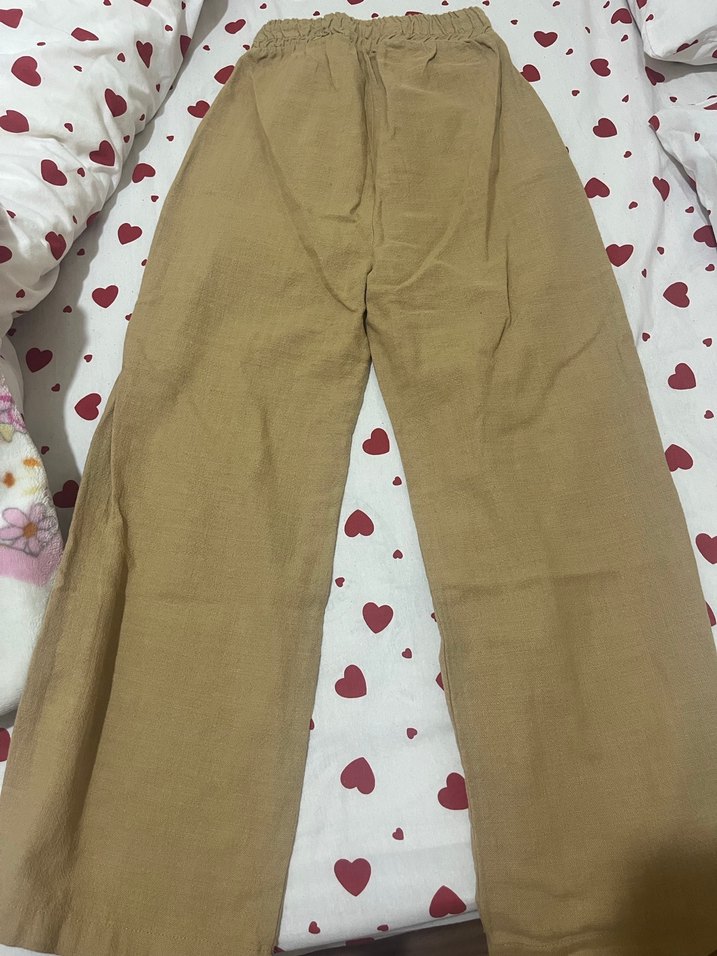 Bej Kadın Uzun Kumaş Pantolon - Görsel 2