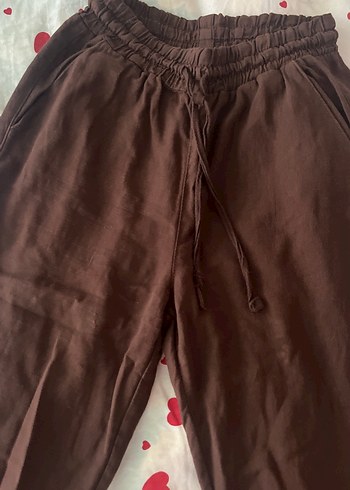 Kadın Kahverengi Rahat Kesim Pantolon - Görsel 2