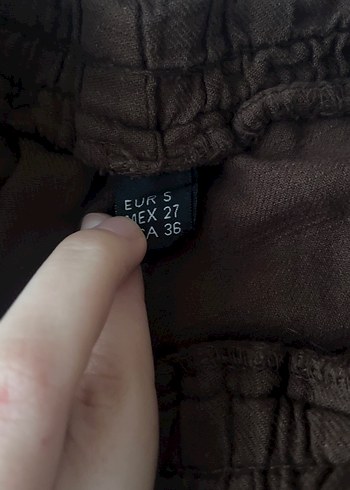 Kadın Kahverengi Rahat Kesim Pantolon - Görsel 3