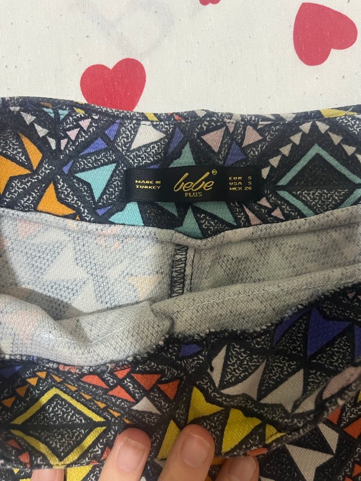 Renkli Desenli Mini Bohem Şort - Görsel 2