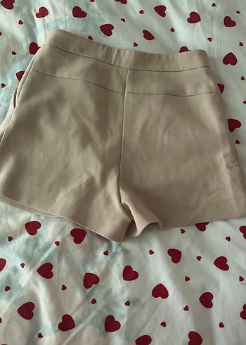 Bej Mini Hamile Şortu - Görsel 3
