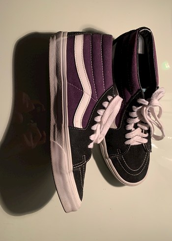 Mor Yüksek Tabanlı Vans erkek ayakkabısı - Görsel 2