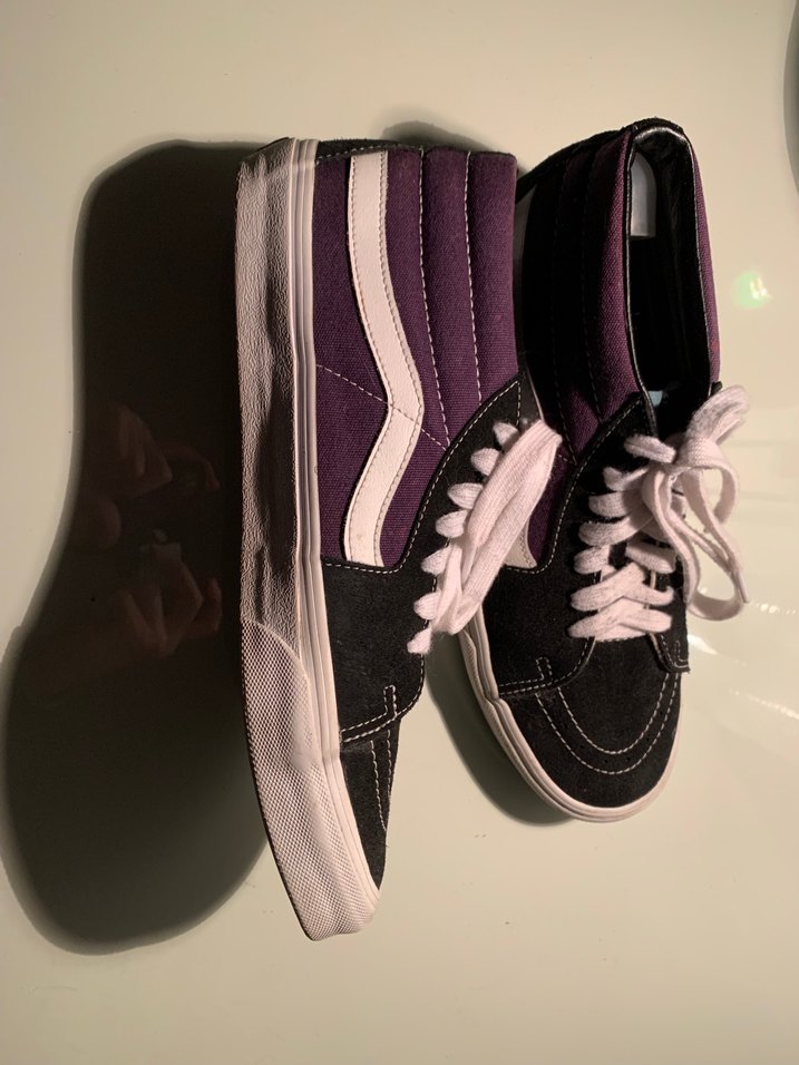 Mor Yüksek Tabanlı Vans erkek ayakkabısı - Görsel 2