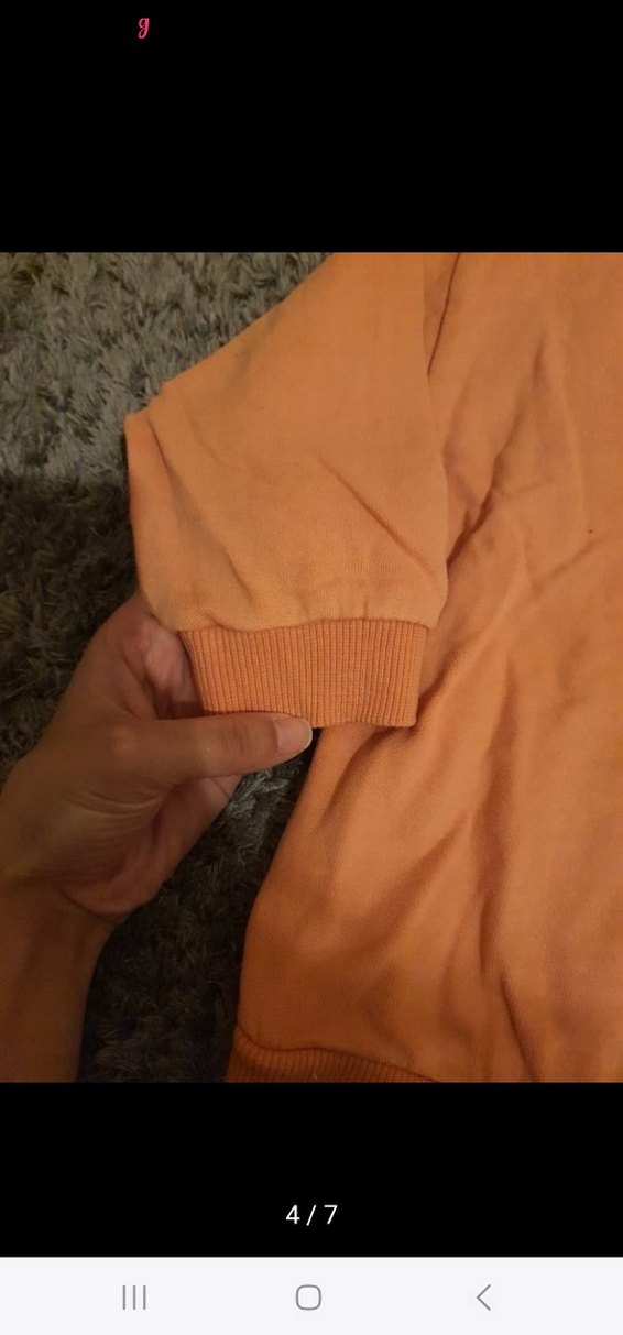 Kız Çocuk Kapüşonlu Kahverengi Sweatshirt - Görsel 4