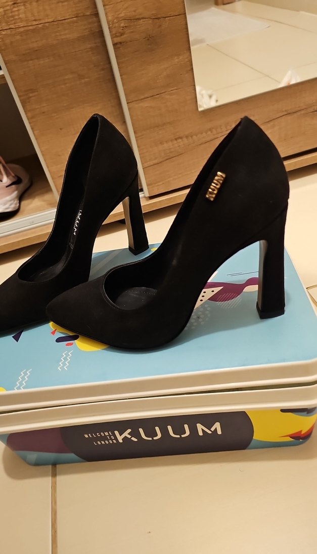 Siyah Kadın Stiletto Topuklu Ayakkabı - Görsel 2