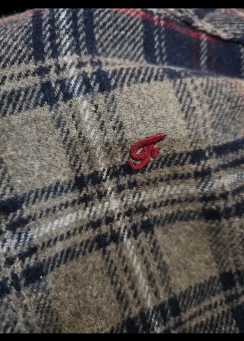 Uzun Kollu Düğmeli kahverengi Erkek Gömlek - Görsel 8