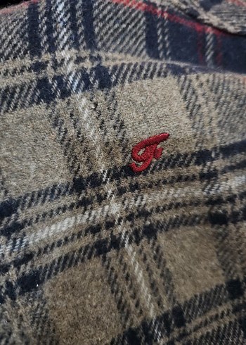 Uzun Kollu Düğmeli kahverengi Erkek Gömlek - Görsel 3