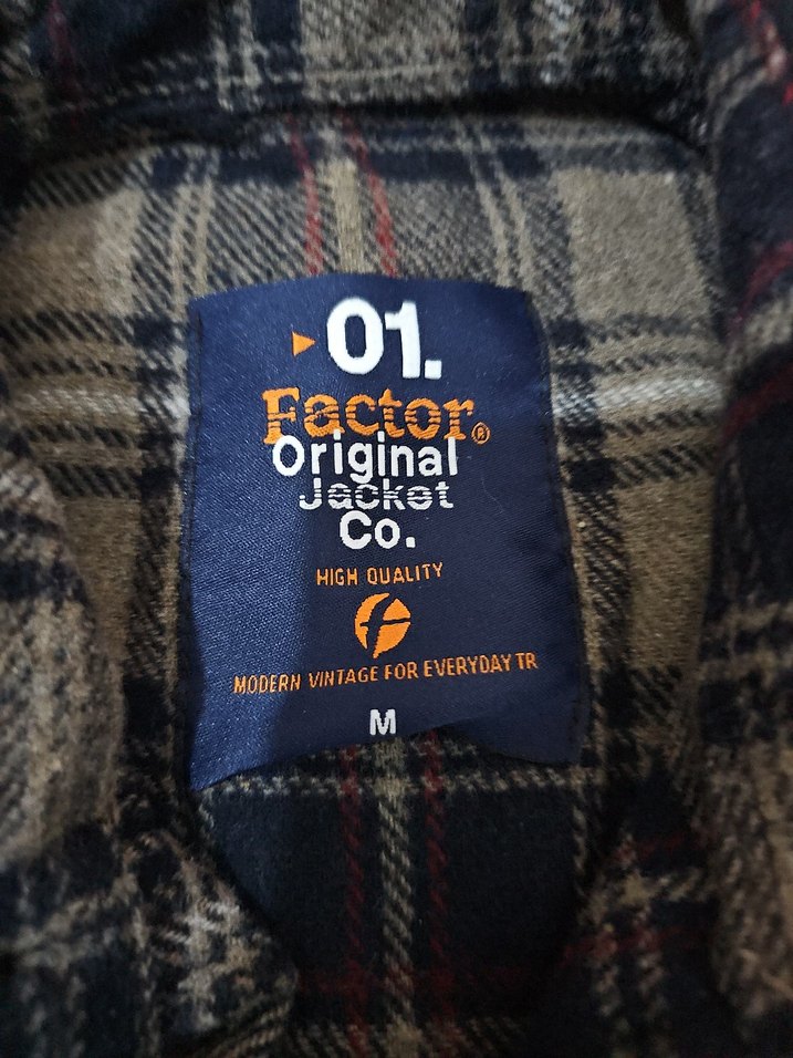 Uzun Kollu Düğmeli kahverengi Erkek Gömlek - Görsel 4