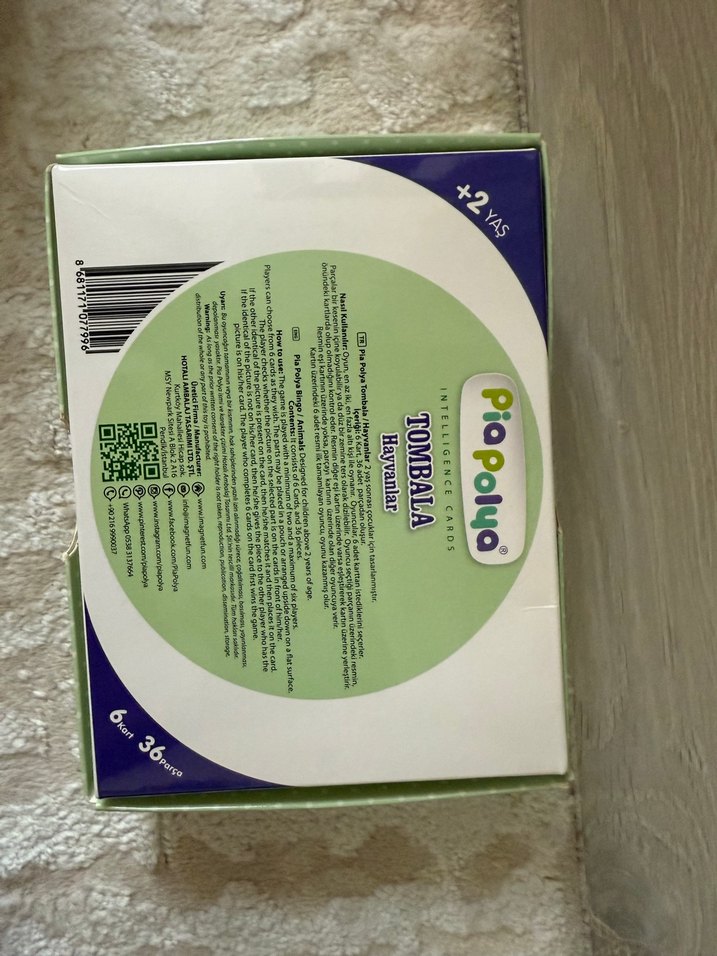 Piapolya Tombala Hayvanlar Eğitici Oyuncak - Görsel 3