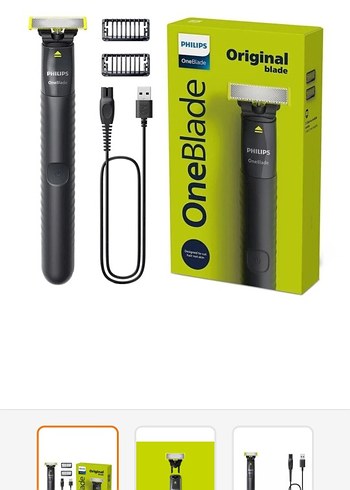  Beden Philips OneBlade Sarı Yedek Tıraş Başlığı
