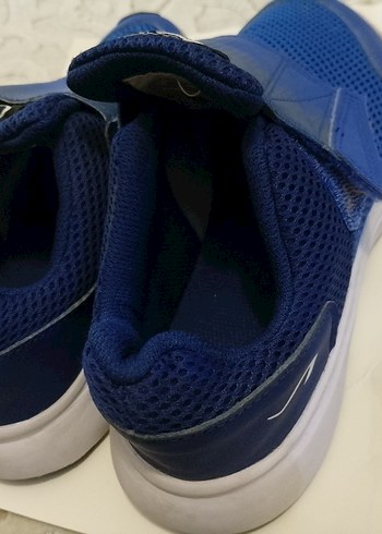 Decathlon Kalenji Erkek Çocuk Mavi Cırtlı Spor Ayakkabı