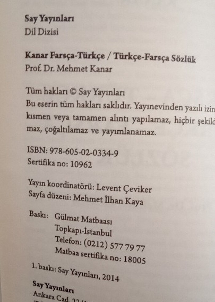 Farsça Türkçe sözlük - Görsel 2