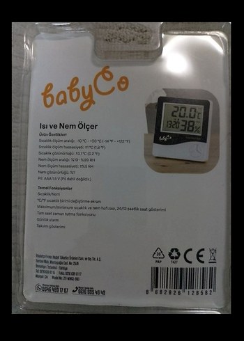 BabyCo Isı ve Nem Ölçer Dijital - Görsel 2