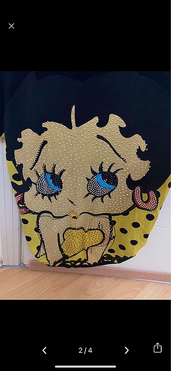 Moonstar Betty Boop Basic Taşlı Tunik
