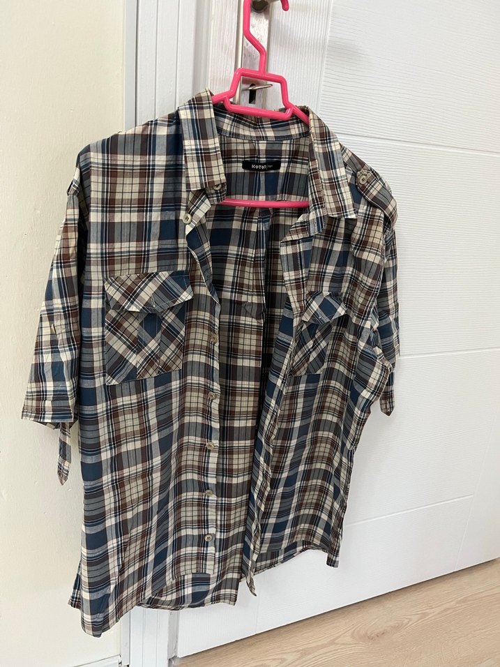 Kısa Kol Çift Çep Gömlek - Görsel 4